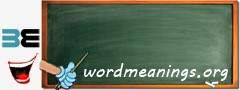 WordMeaning blackboard for w